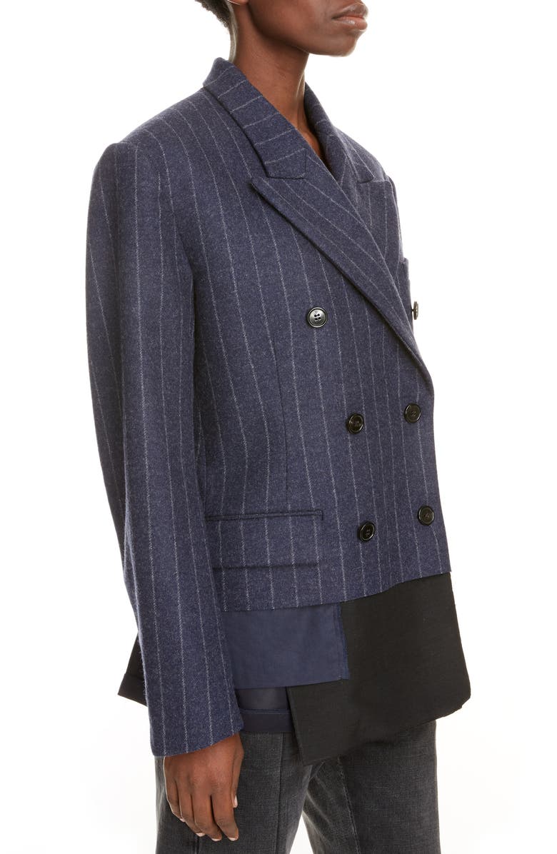 Maison Margiela Stripe Lambswool Jacket, Alternate, color,