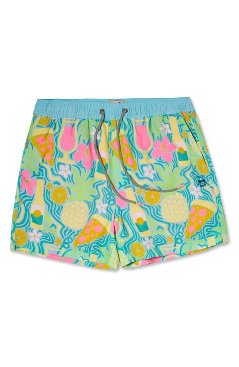 Vacay Vibes Happy Hour 5-Inch Swim Trunks