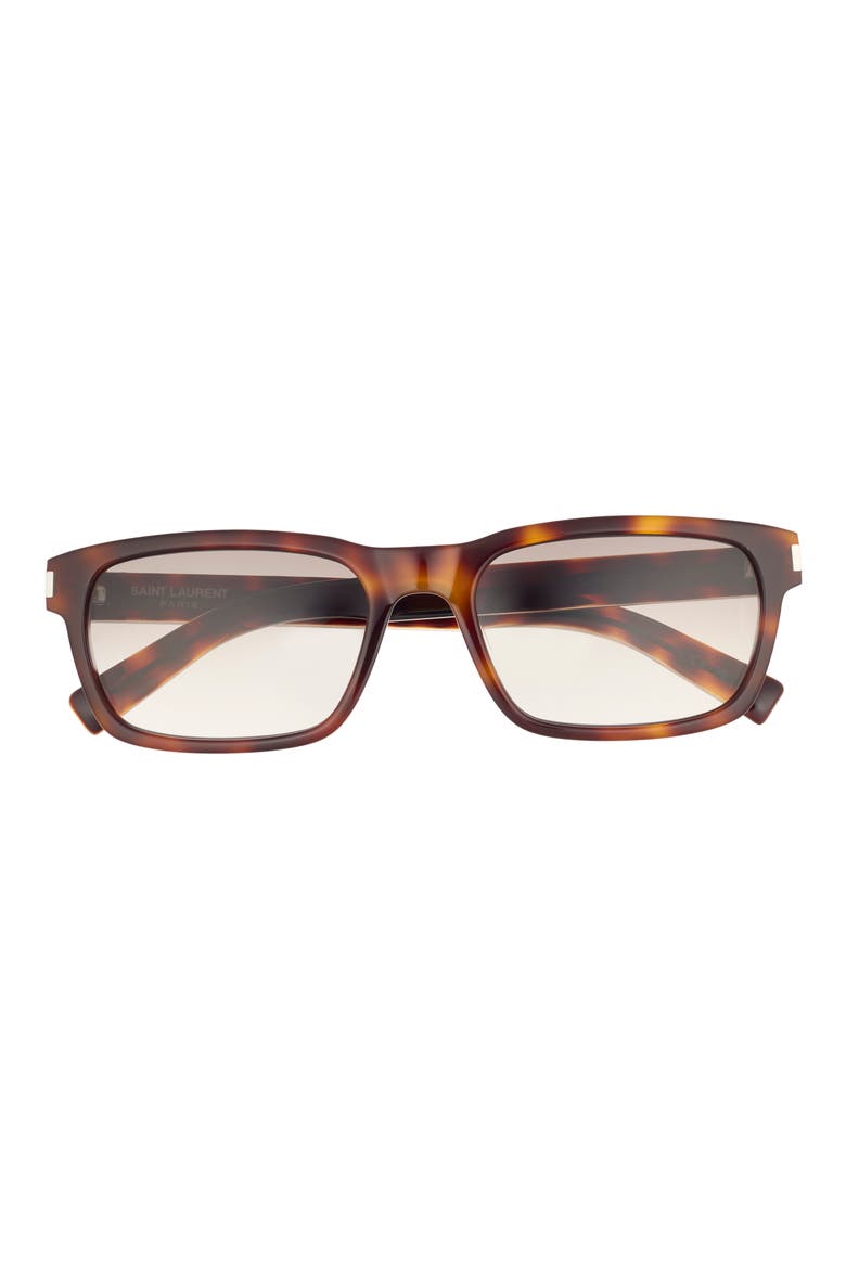 57mm Square Sunglasses, Main, color, HAVANA CRYSTAL BROWN