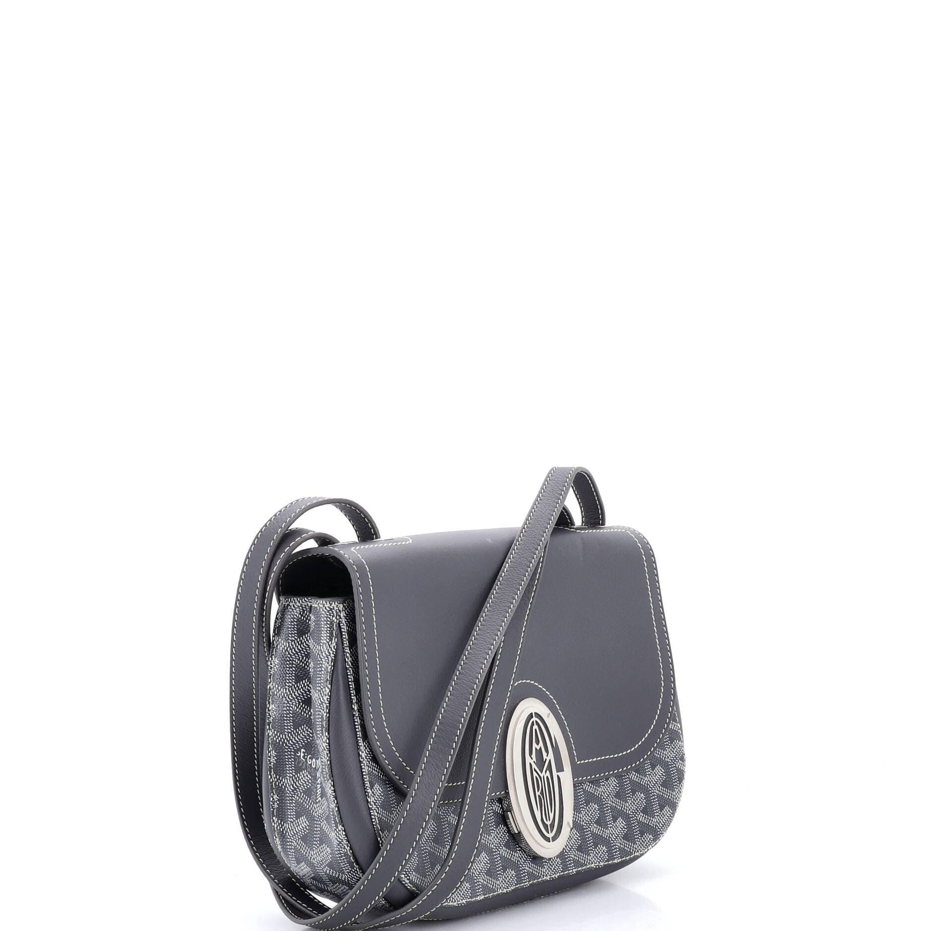 Pre-Owned Goyard 233 Bag Coated Canvas and Leather, Alternate, color, Gray