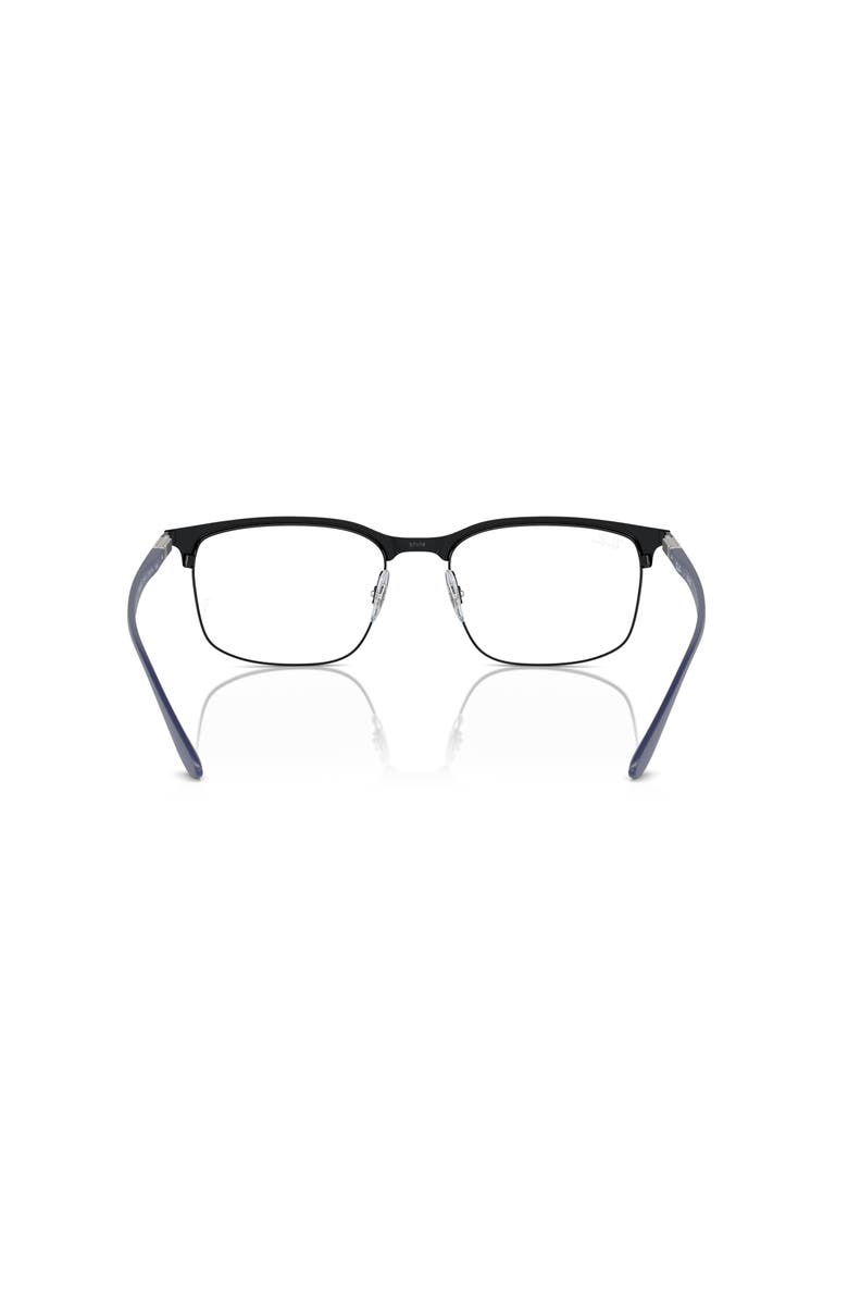 Ray-Ban 55mm Square optical glasses, Alternate, color, Black