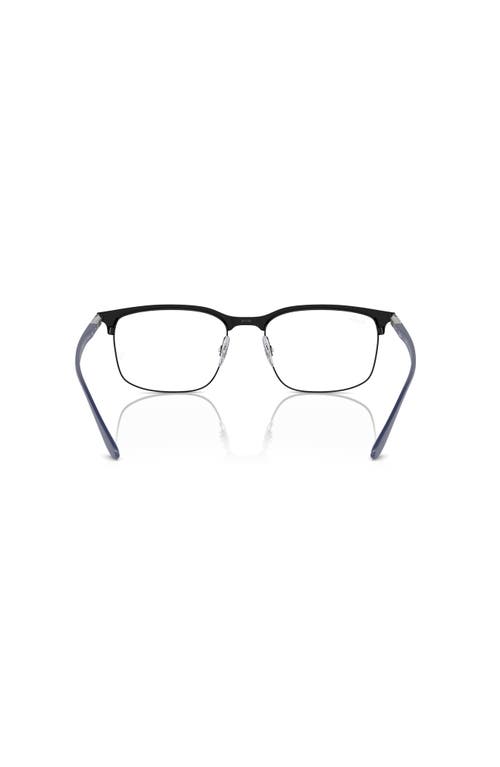 Ray Ban Ray-ban 57mm Square Optical Glasses In Black