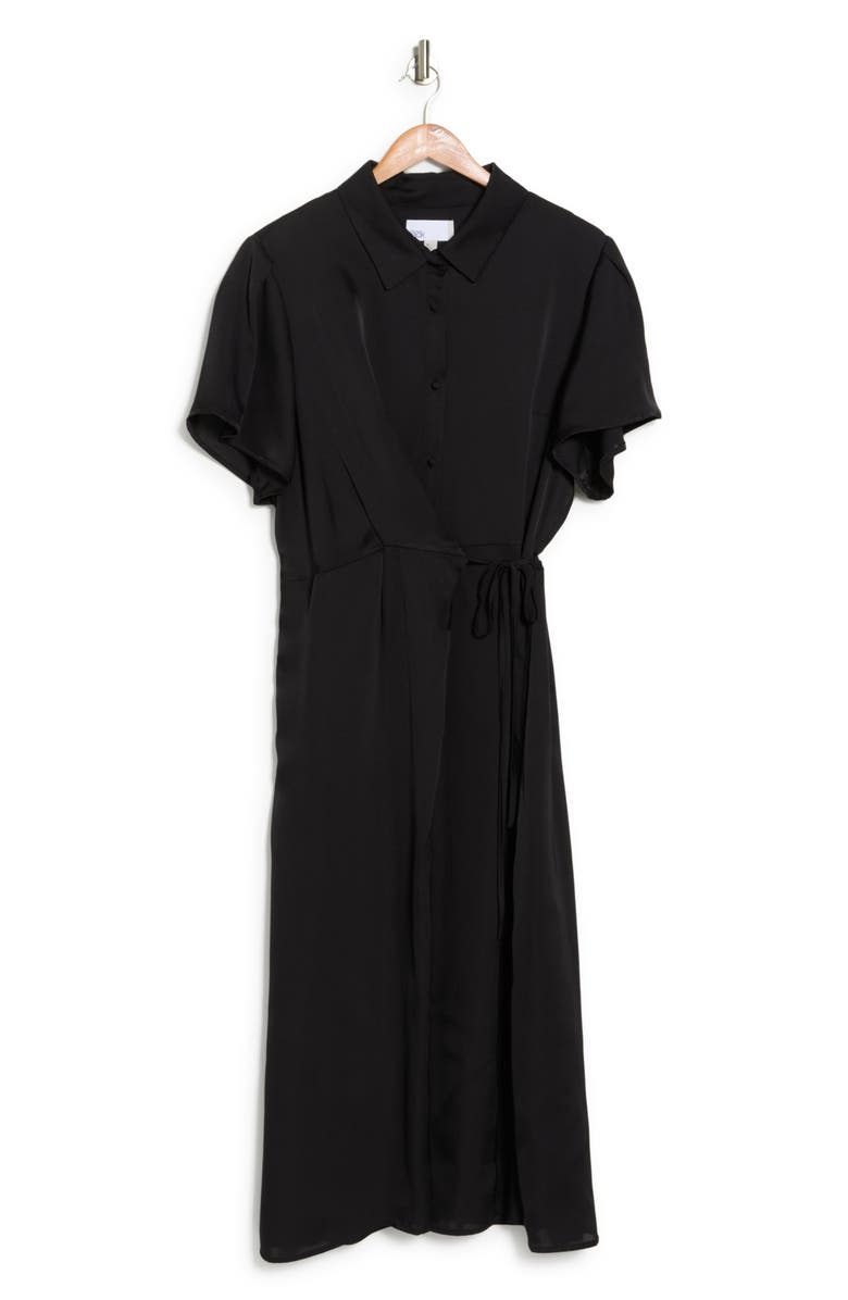 NORDSTROM RACK Short Sleeve Wrap Dress, Alternate, color, 