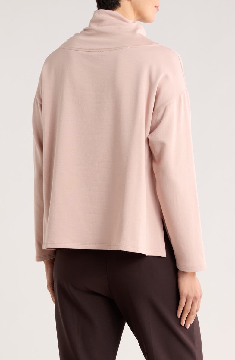Eileen Fisher Drapey Funnel Neck Top, Alternate, color, Opal