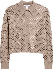 Max Mara Ragno Sequin Embellished Virgin Wool Cardigan