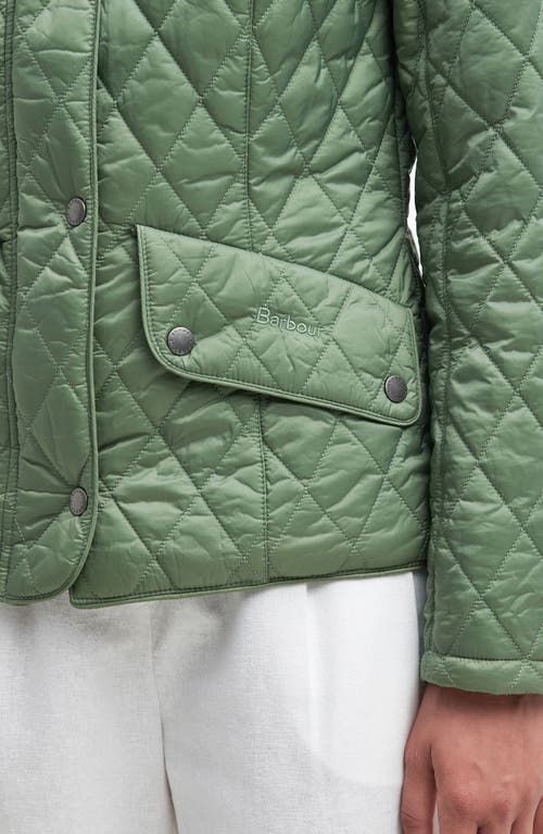 Barbour Flyweight Quilted Jacket In Green