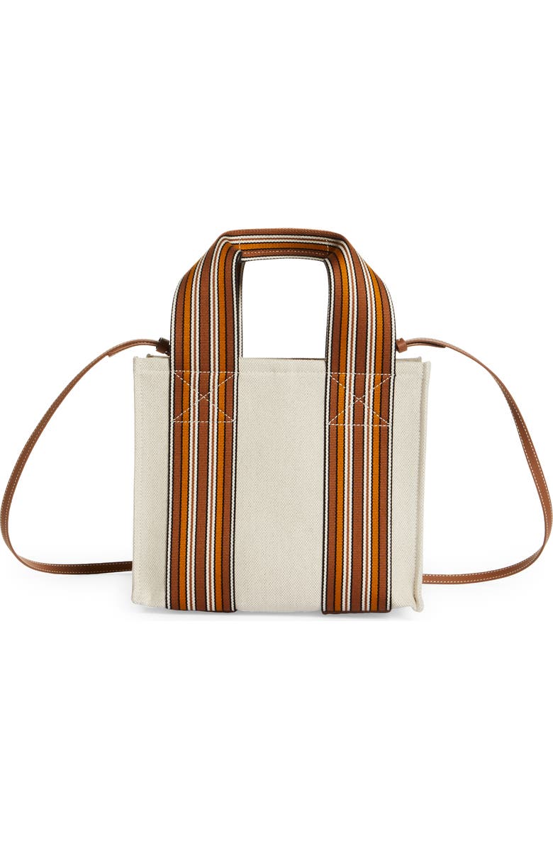Loro Piana The Suitcase Mini Stripe Linen & Cotton Tote, Main, color,