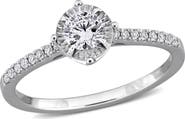 Julianna B. 1/3 ctw Lab-Grown Diamond Halo Engagement Ring 18k