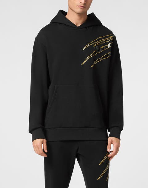 Cotton Hoodie Sweatshirt Ls Lamina Scratch Men