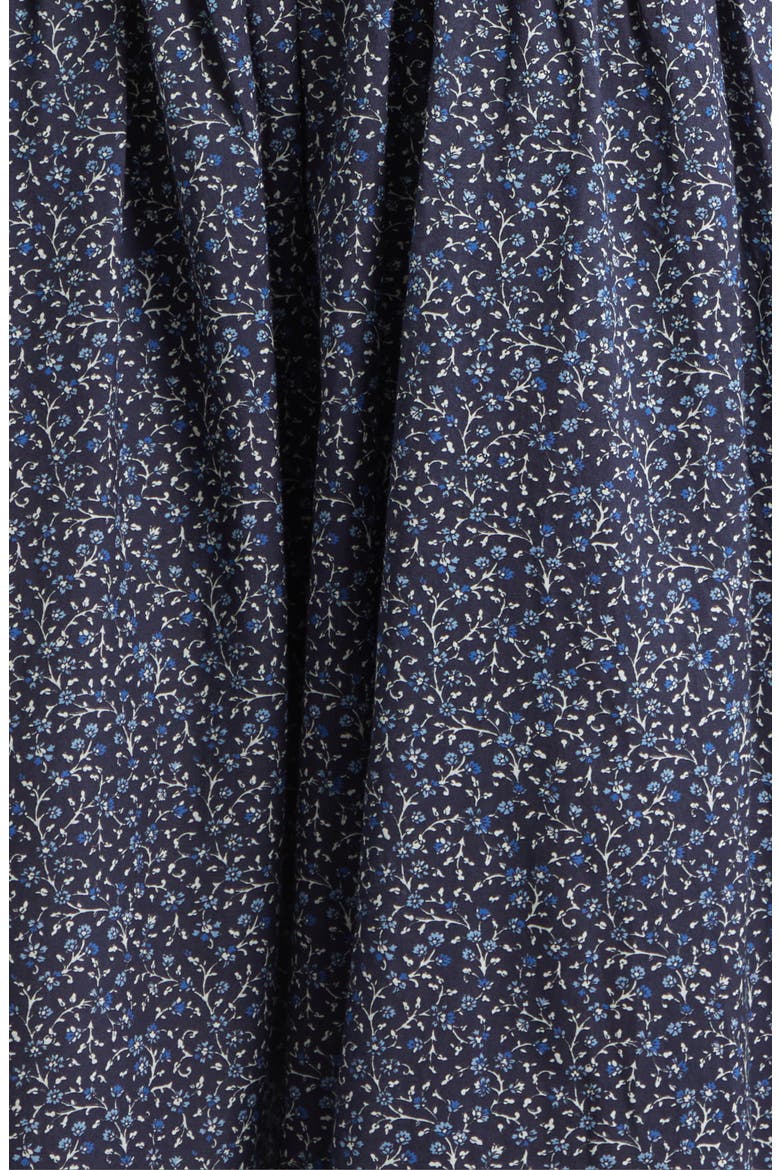 Mariette Smocked Drop Waist Cotton Blend Sundress, Alternate, color, NAVY MULTI