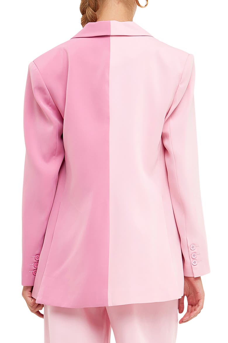 Two-Tone Blazer, Alternate, color, PINK MULTI