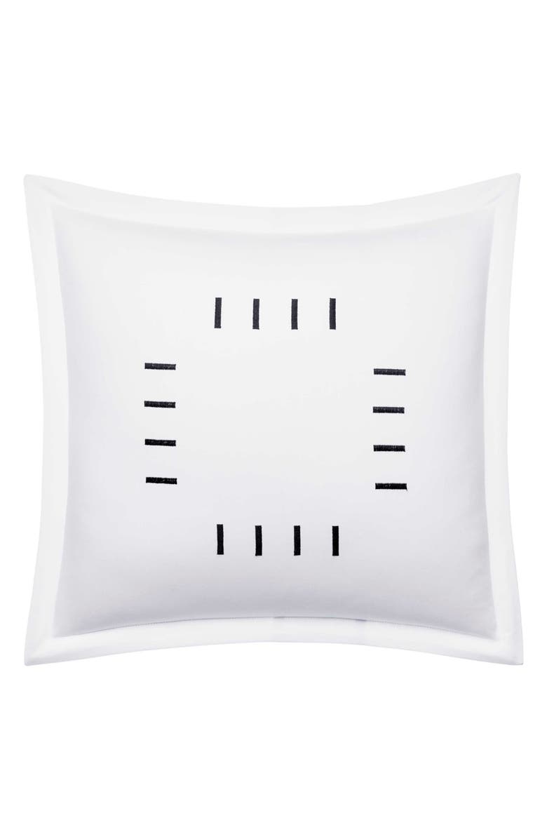 Vera Wang Embroidered Bar Cotton Accent Pillow, Main, color, 