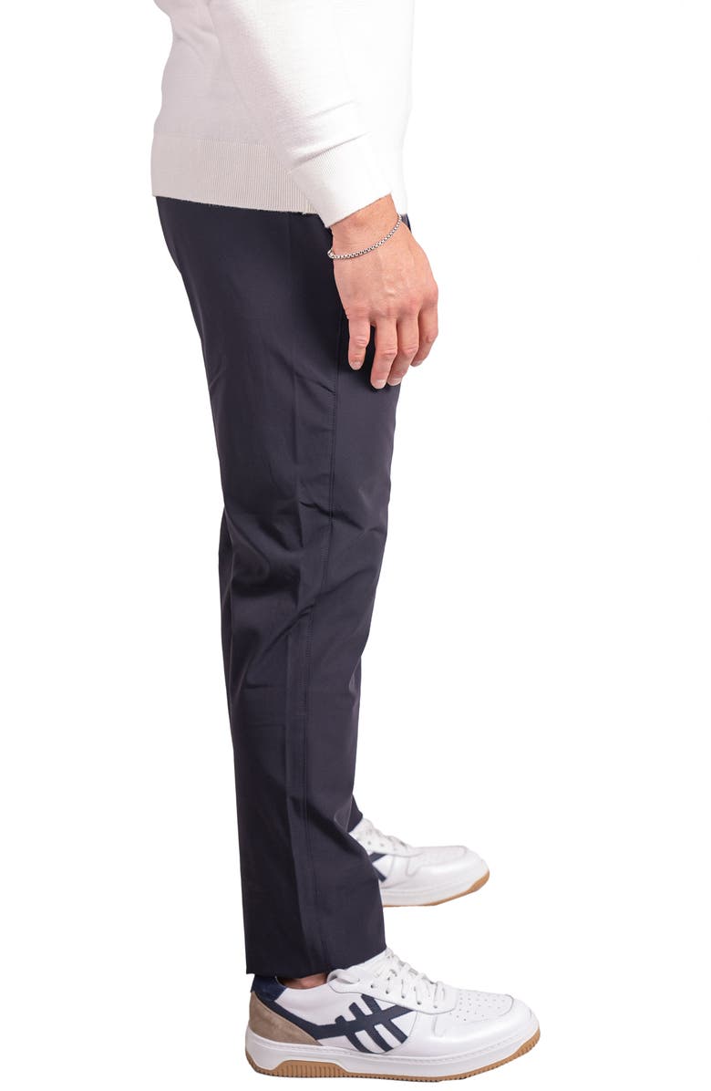 Maceoo Resistancesolid Black Drawstring Pants, Alternate, color, 