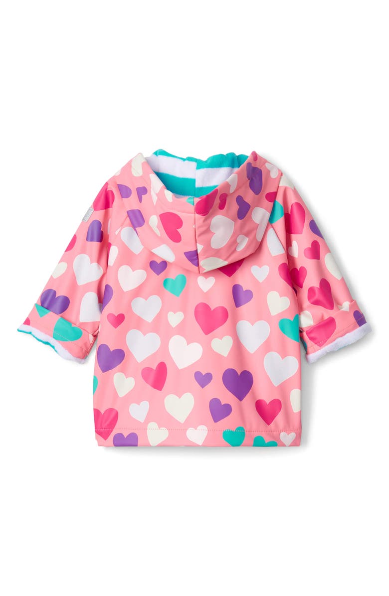 Hatley Colorful Hearts Raincoat, Alternate, color, 