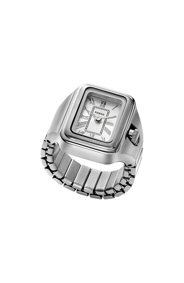 Fossil Raquel Watch Ring, 14mm, Main, color, Silver