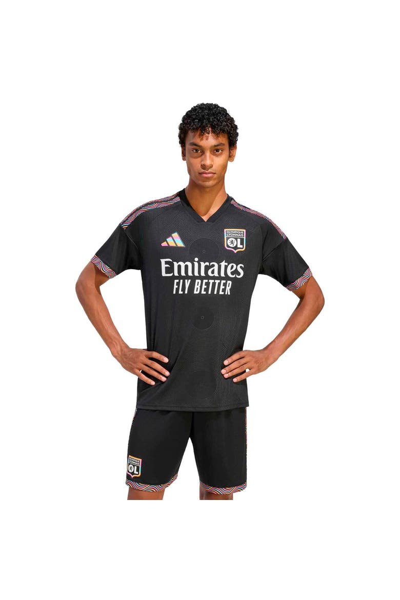 Men's adidas  Black Olympique Lyonnais 2026/27 Third Replica Jersey, Main, color, Black