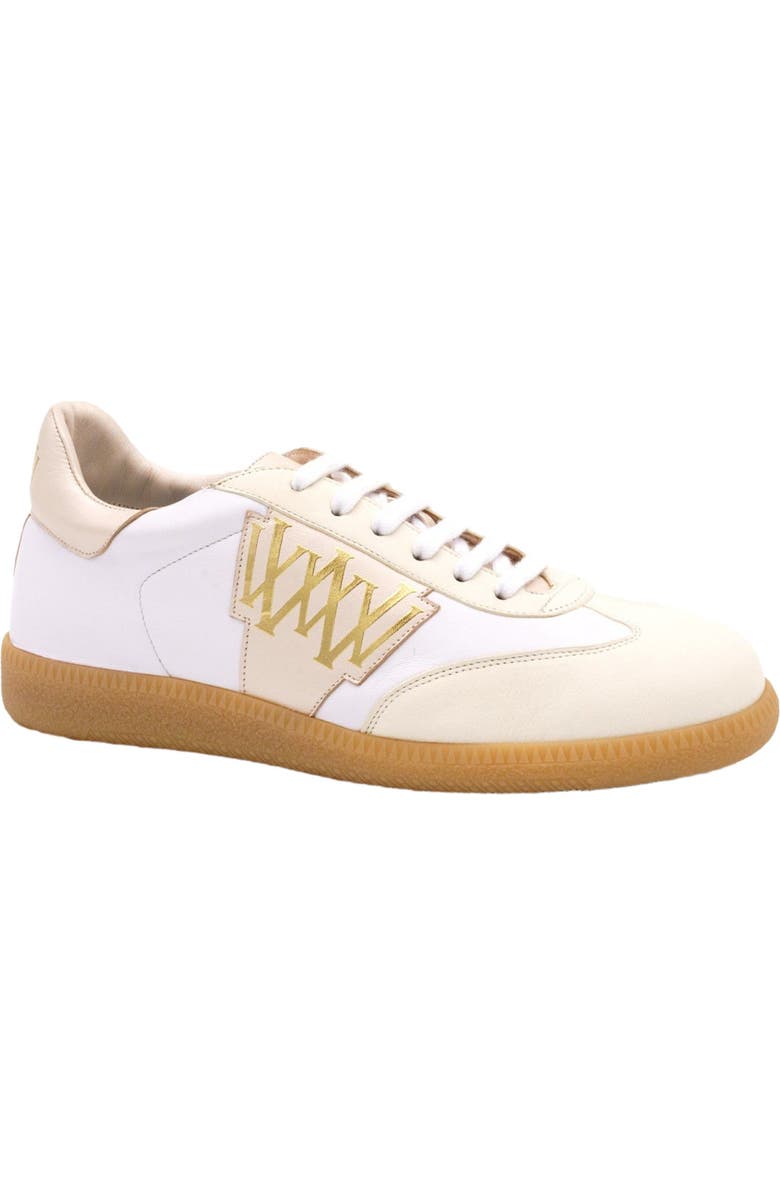 Valentina Rangoni Valetta Women's Suede Sneakers - Essential Casual Footwear, Main, color, Beige/Wht