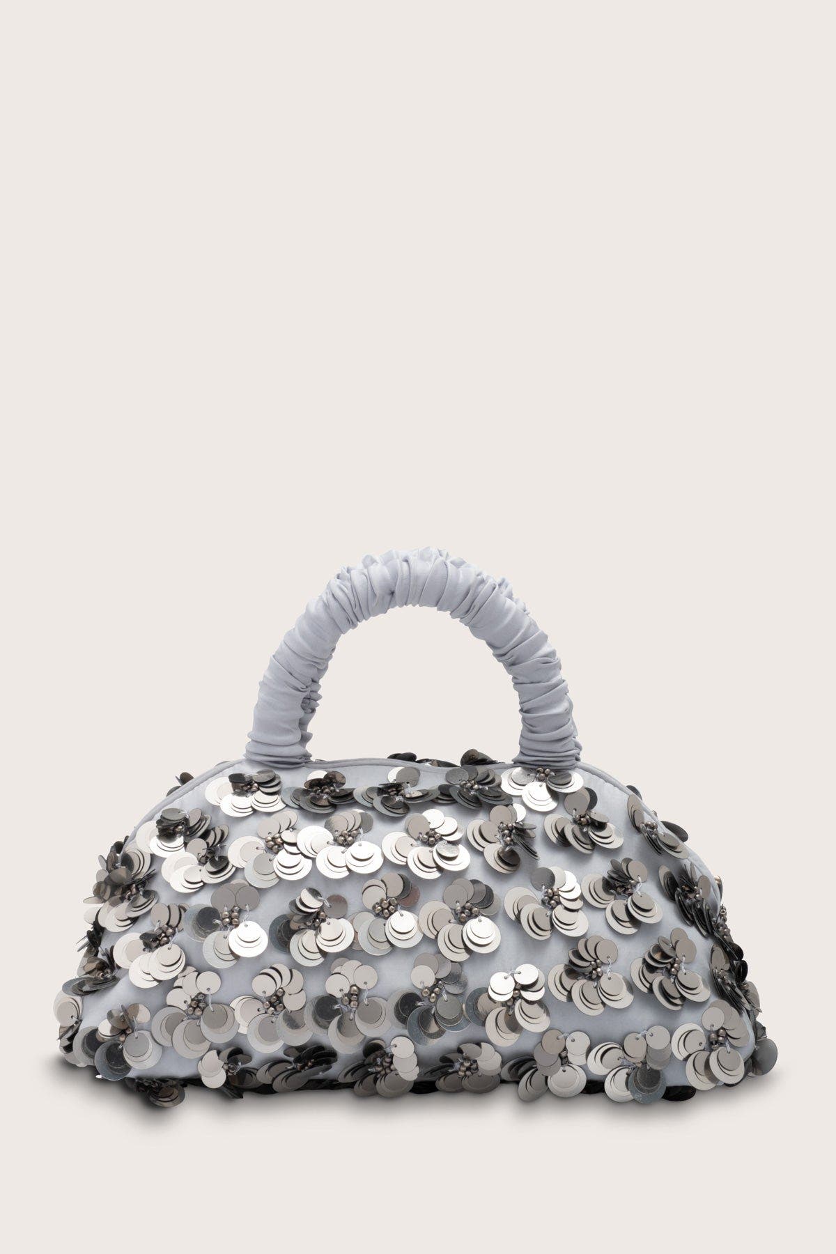 Lune Mini Embellished Bag, Main, color, Silver