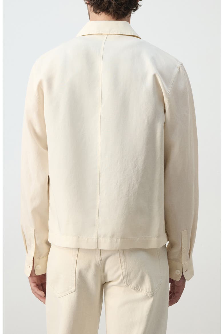 Slim Fit Shirt Jacket, Alternate, color, OFF WHITE