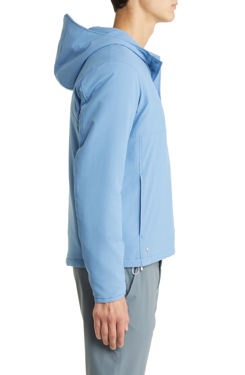 Peter Millar Approach Half Placket Hooded Pullover Jacket, Alternate, color, 