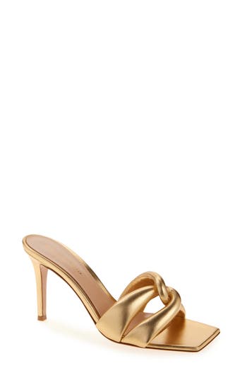 Gianvito Rossi Amour Slide Sandal In Brown