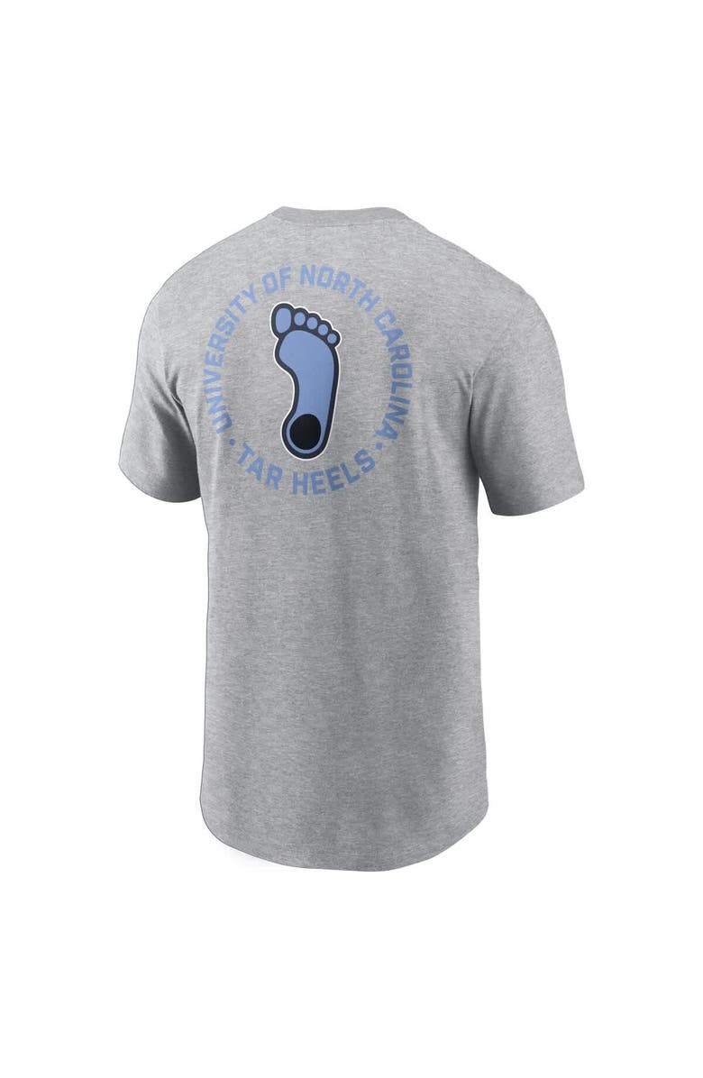 Jordan Brand Men's Jordan Brand Heather Gray North Carolina Tar Heels Campus 2-Hit T-Shirt, Alternate, color, Heather Gray