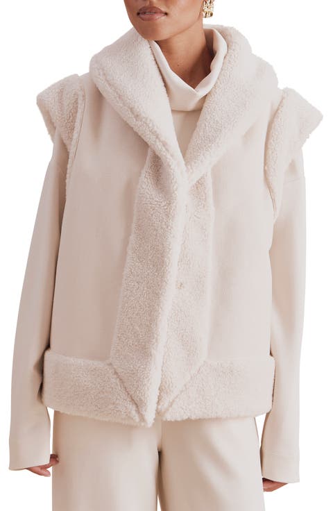 x Cellajaneblog Faux Shearling Vest