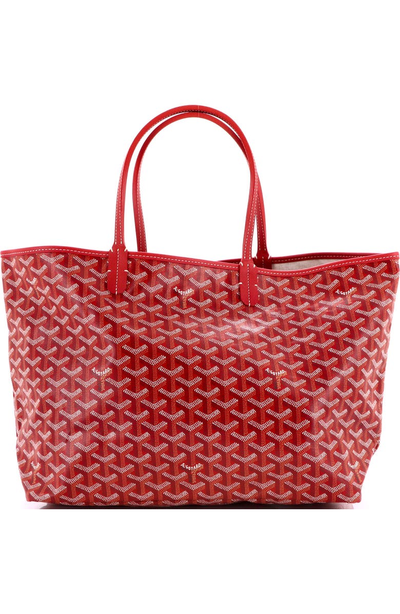 Pre-Owned Goyard Saint Louis Tote Coated Canvas PM, Main, color, Red