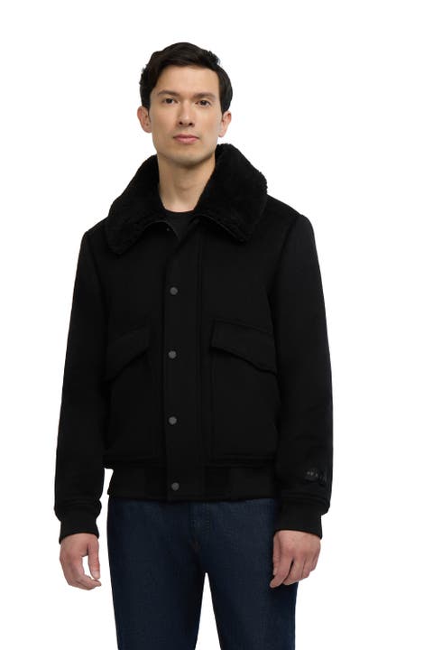 Lebron Lightweight Wool Bomber Jacket