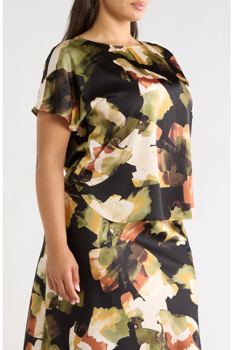 Floral Print Top, Alternate, color, BAY LEAF MULTI