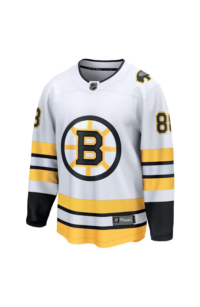 FANATICS Men's Fanatics David Pastrnak White Boston Bruins Away Breakaway Player Jersey, Alternate, color, White