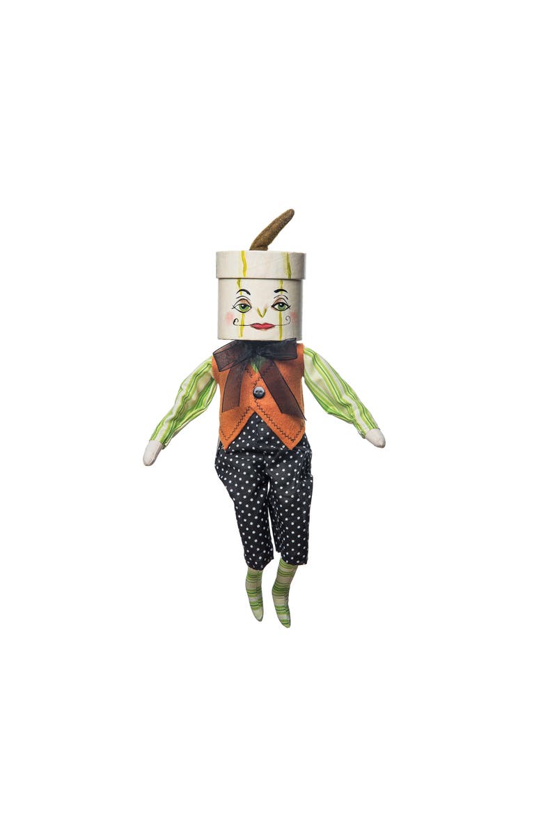 Slim Tim Pumpkin Halloween Joe Spencer Gathered Traditions Figurine, Main, color, Orange