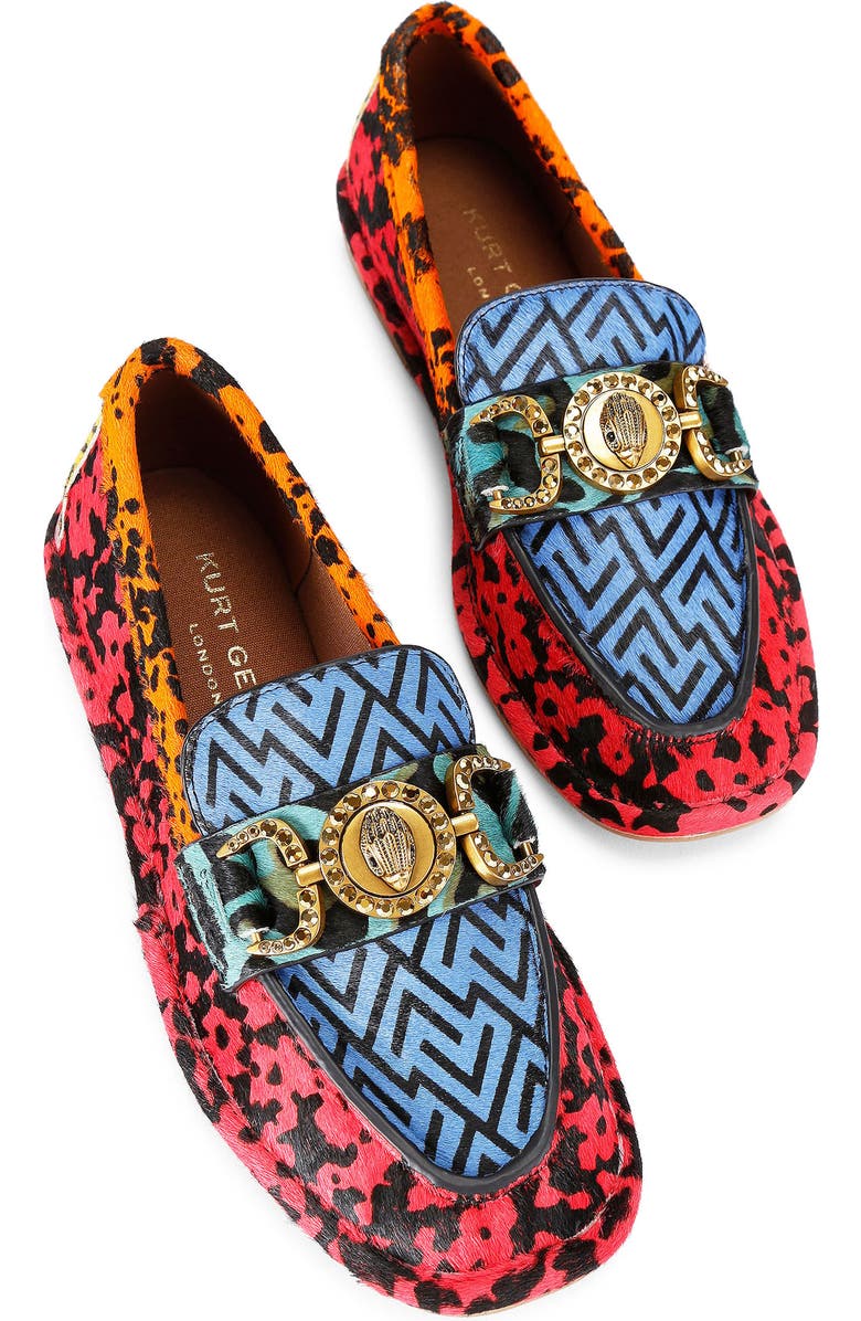 Kurt Geiger London Mansion Genuine Calf Hair Loafer, Alternate, color, Red Multi