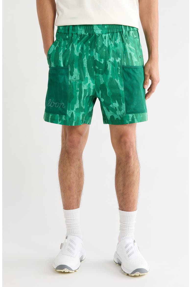 Mesh Basket Pocket Shorts, Main, color, DIVOT CAMO JUNGLE