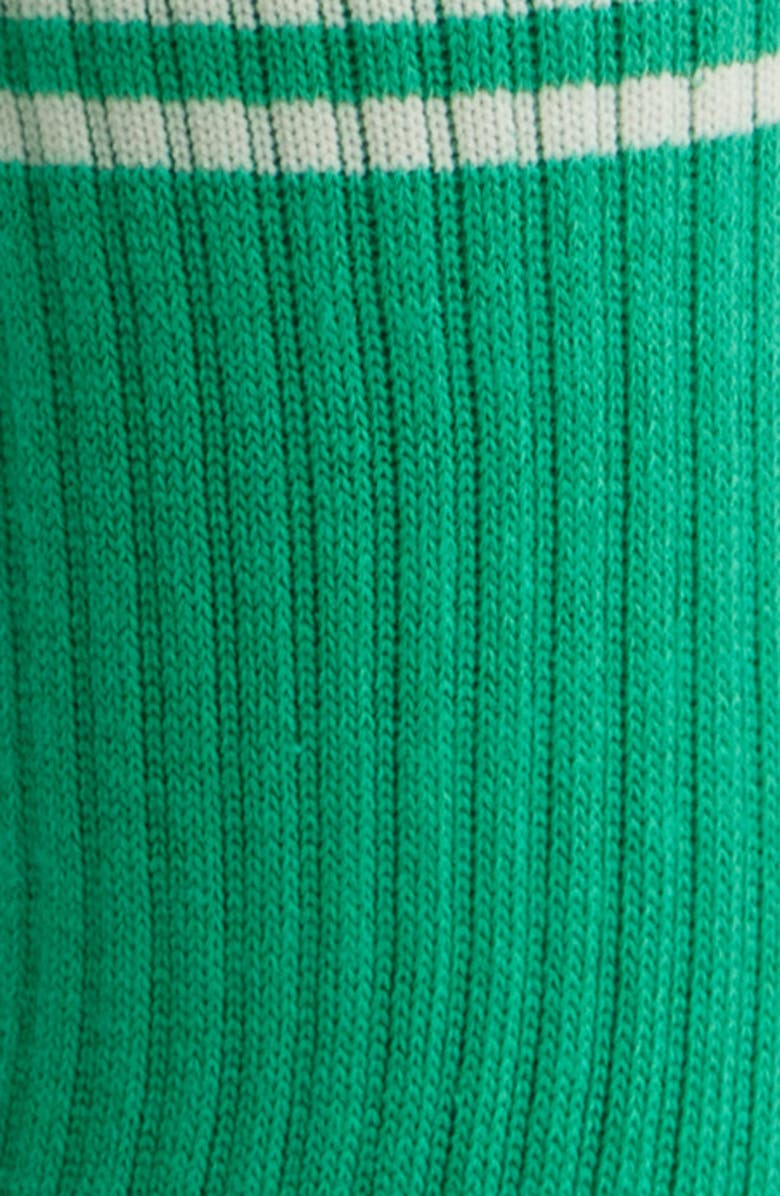 Le Bon Shoppe Boyfriend Crew Socks, Alternate, color, Kelly Green