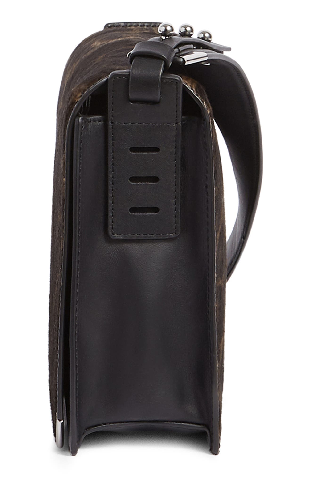 AllSaints Vincent Genuine Calf Hair Shoulder Bag, Alternate, color, 