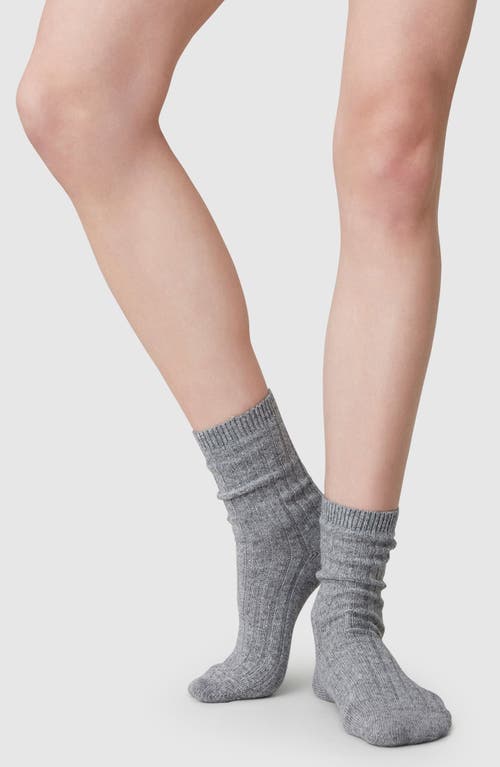 Swedish Stockings Bodil Chunky Crew Socks In Gray