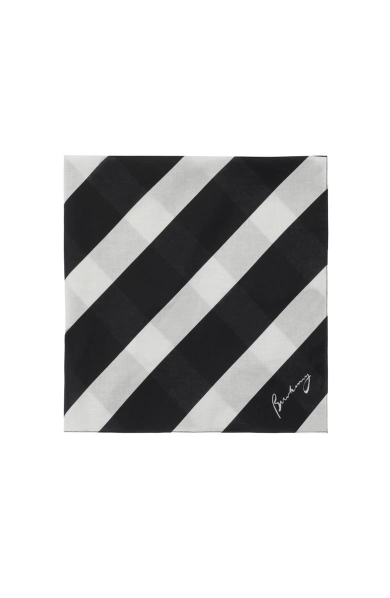 Burberry Striped Cotton Scarf, Alternate, color, 