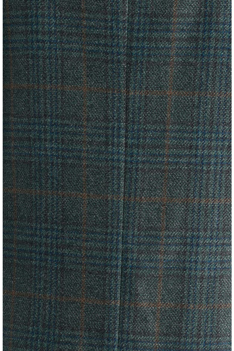 McAllen Green Plaid Soft Constructed Wool & Silk Sport Coat, Alternate, color, OLIVE