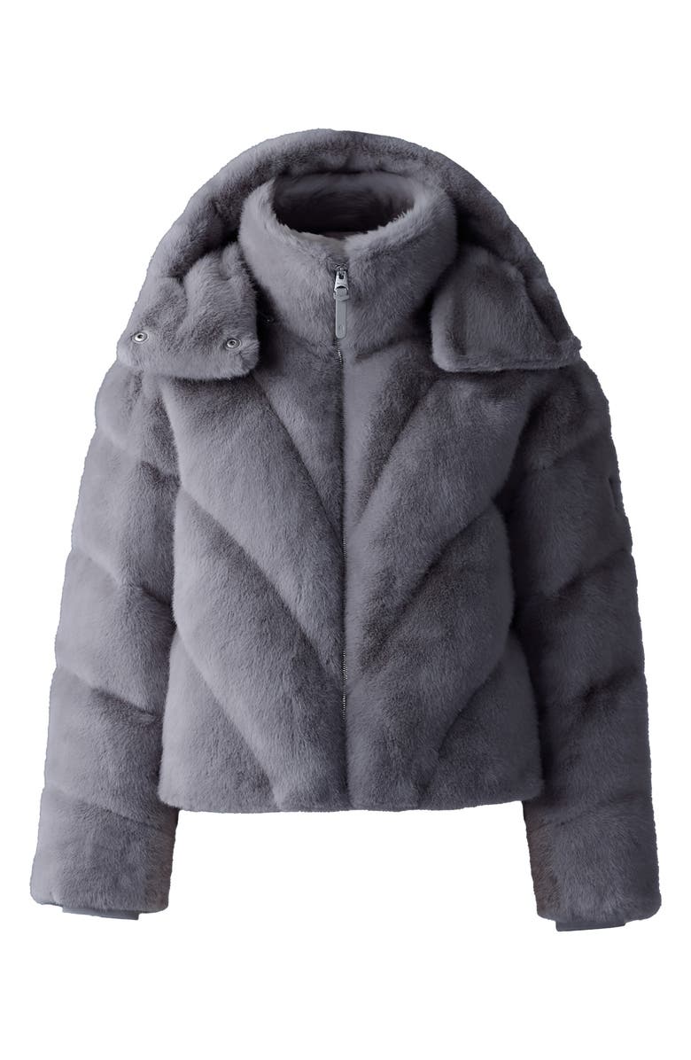 Mackage Anik Faux Fur Quilted 750 Fill Power Down Jacket with Removable Hood, Alternate, color, 