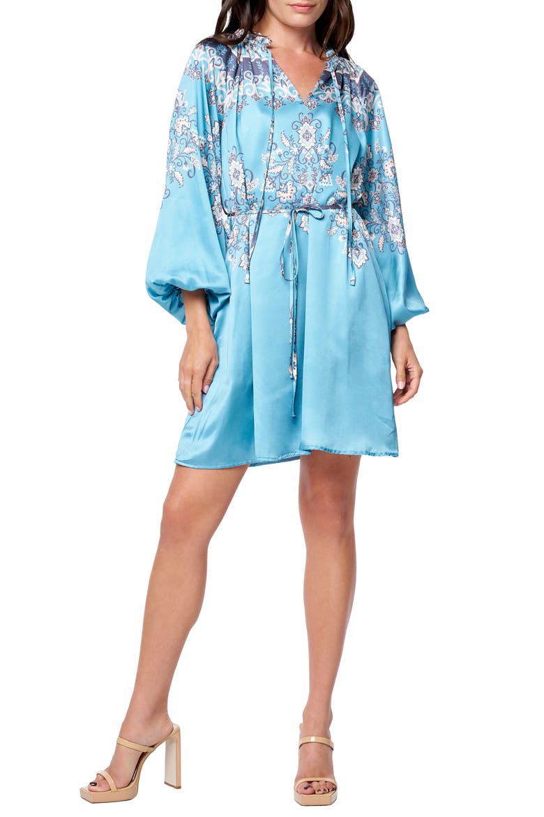 Liana Placed Paisley Long Sleeve, Main, color, BLUE