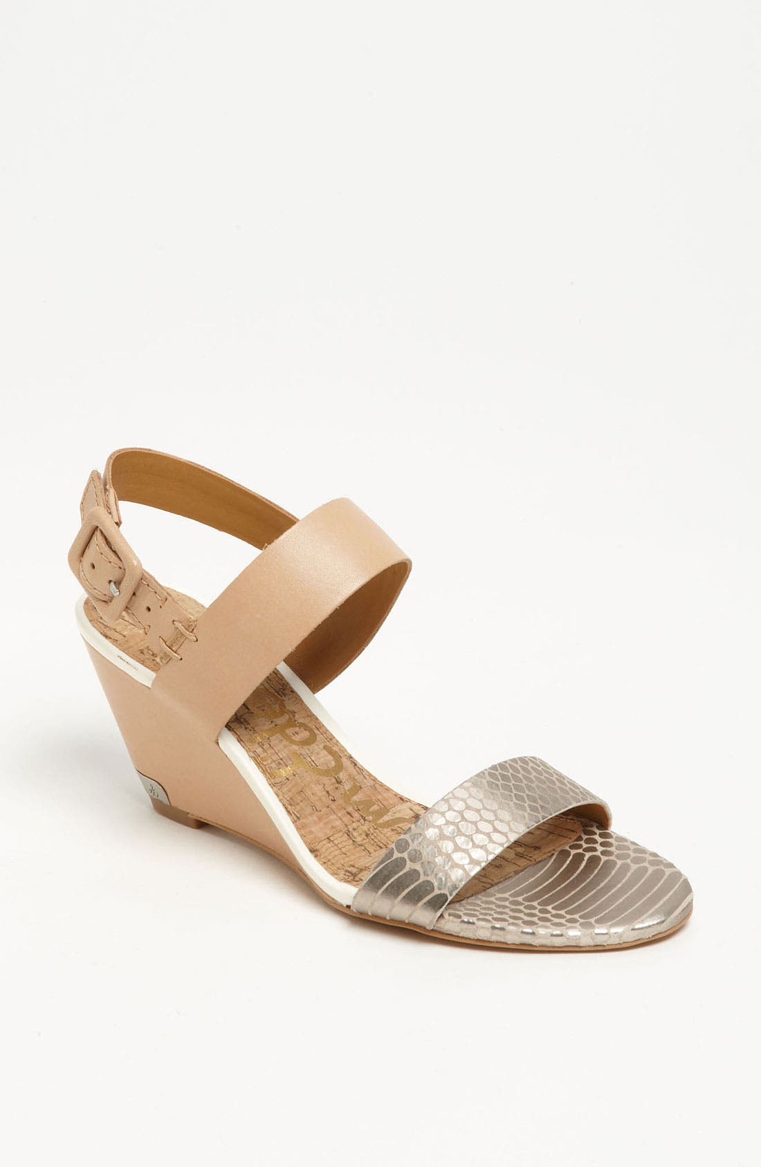 'Sutton' Sandal, Main, color, NATURAL/ LIGHT GOLD