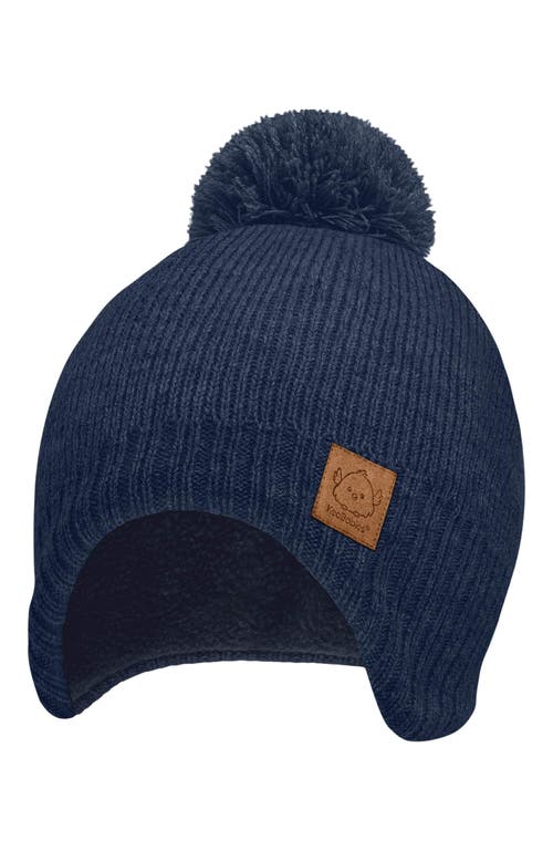KeaBabies Muff Knitted Beanie in Navy 