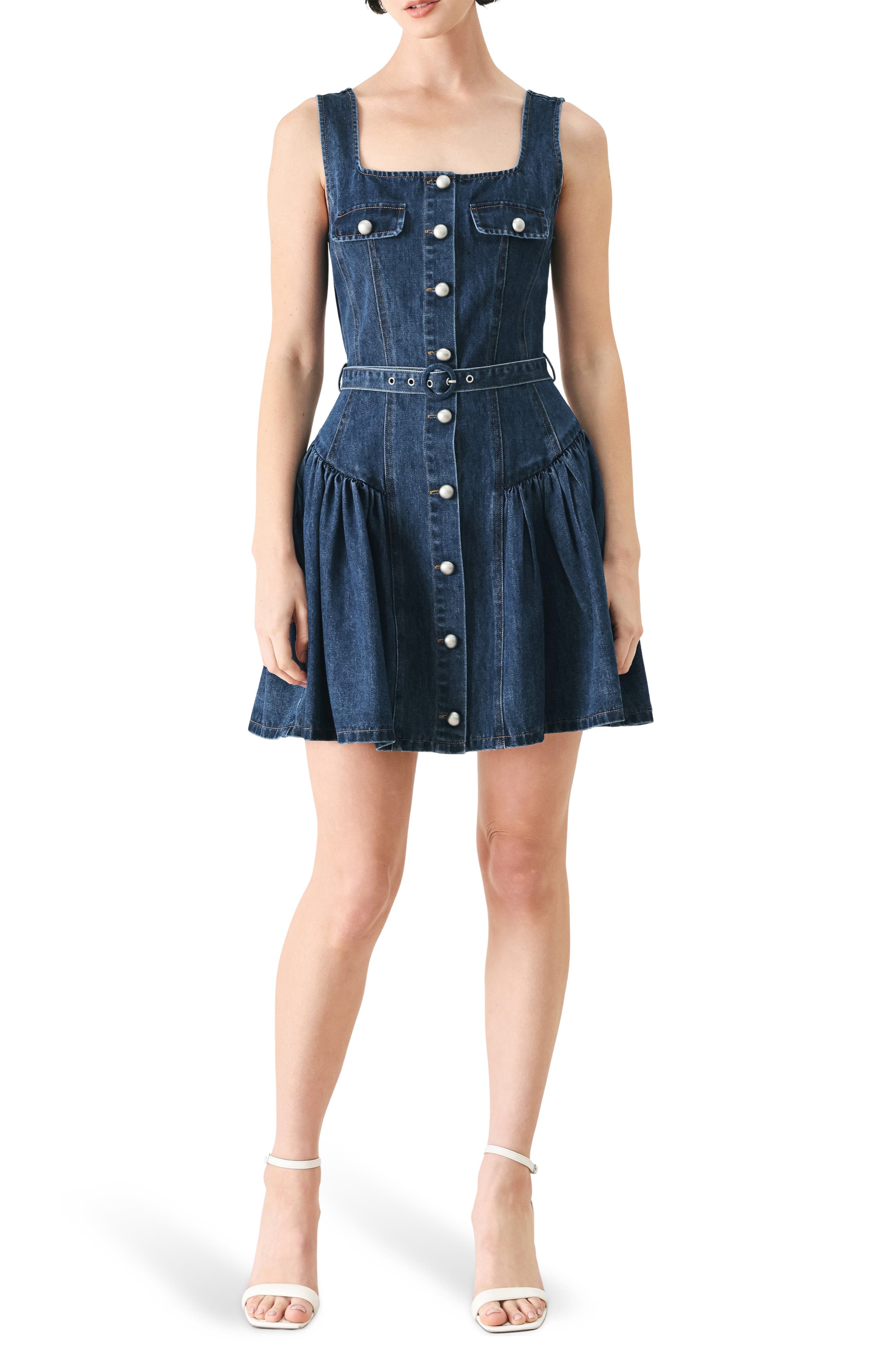 FREEMARKET Denim Minidress