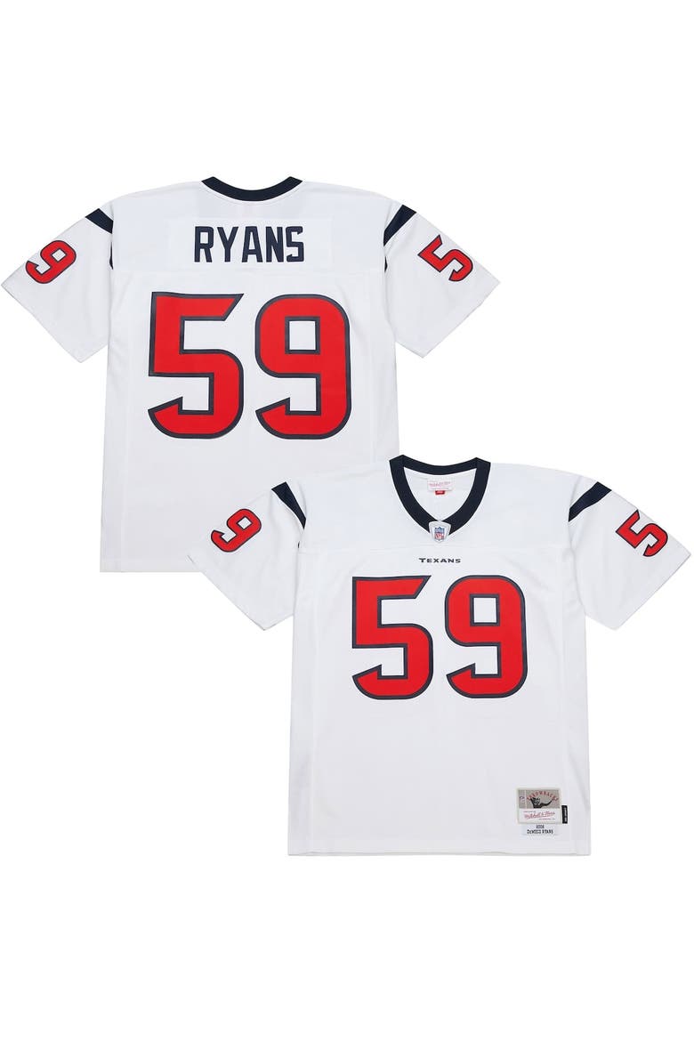 Men's Mitchell & Ness DeMeco Ryans White Houston Texans 2006 Legacy Replica Jersey, Main, color, White