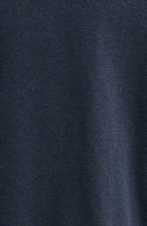 Robert Barakett Paolo Varsity Heathered Cotton Knit Button-up Shirt In Charcoal