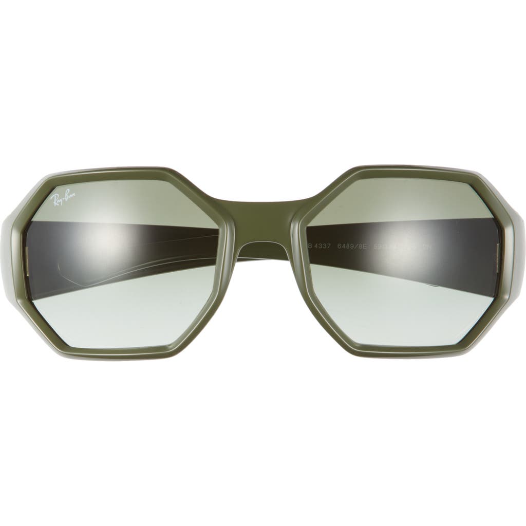 Ray-Ban 59mm Square Sunglasses in Green at Nordstrom Rack