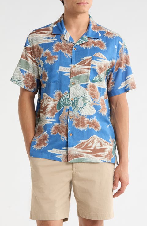 Rainier x Brixton Print Camp Shirt