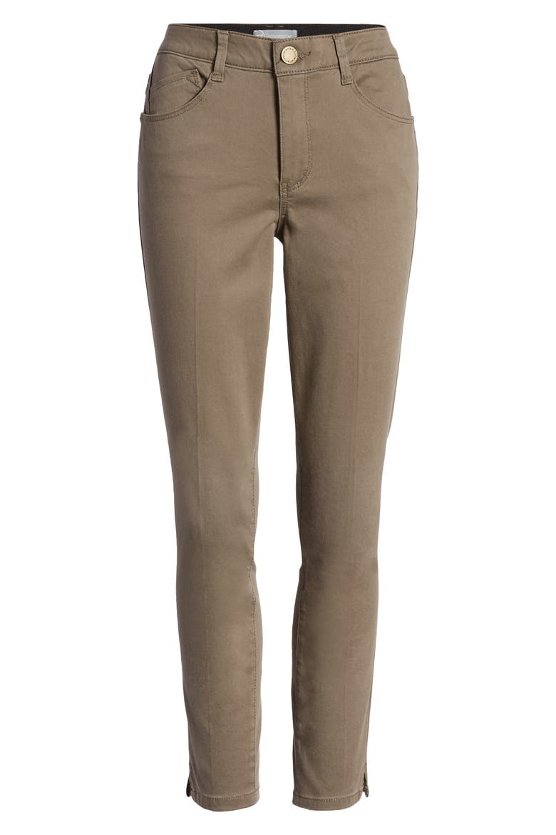 High Waist Ankle Skinny Pants, Alternate, color, BRINDLE OLIVE