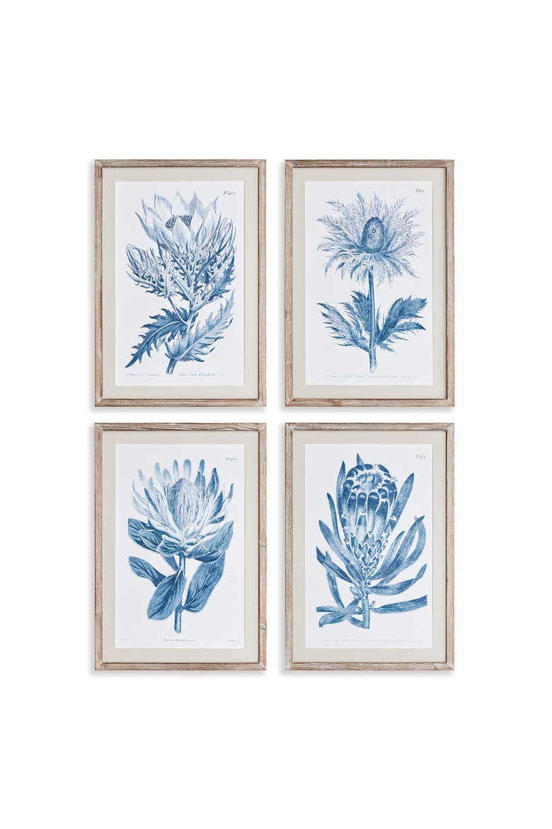 Indigo Protea Prints St/4, Main, color, Blue